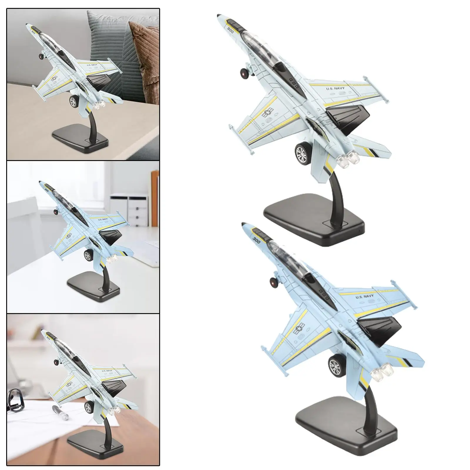 시뮬레이션 1/100 F18 전투기 모델 항공기 모델 컬렉션(풀백 포함)