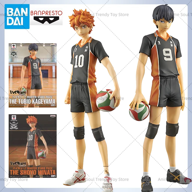 

In Stock Bandai Original Banpresto Haikyuu!! Tobio Kageyama Shoyo Hinata Action Figure Model Doll Anime Characters Garage AS