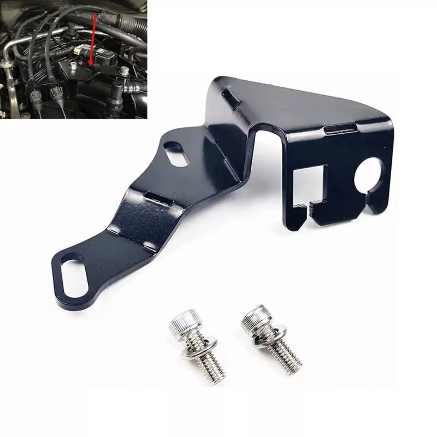 

Black Intake Manifold Throttle Cable Bracket for Truck TBSS NNBS L92 Style