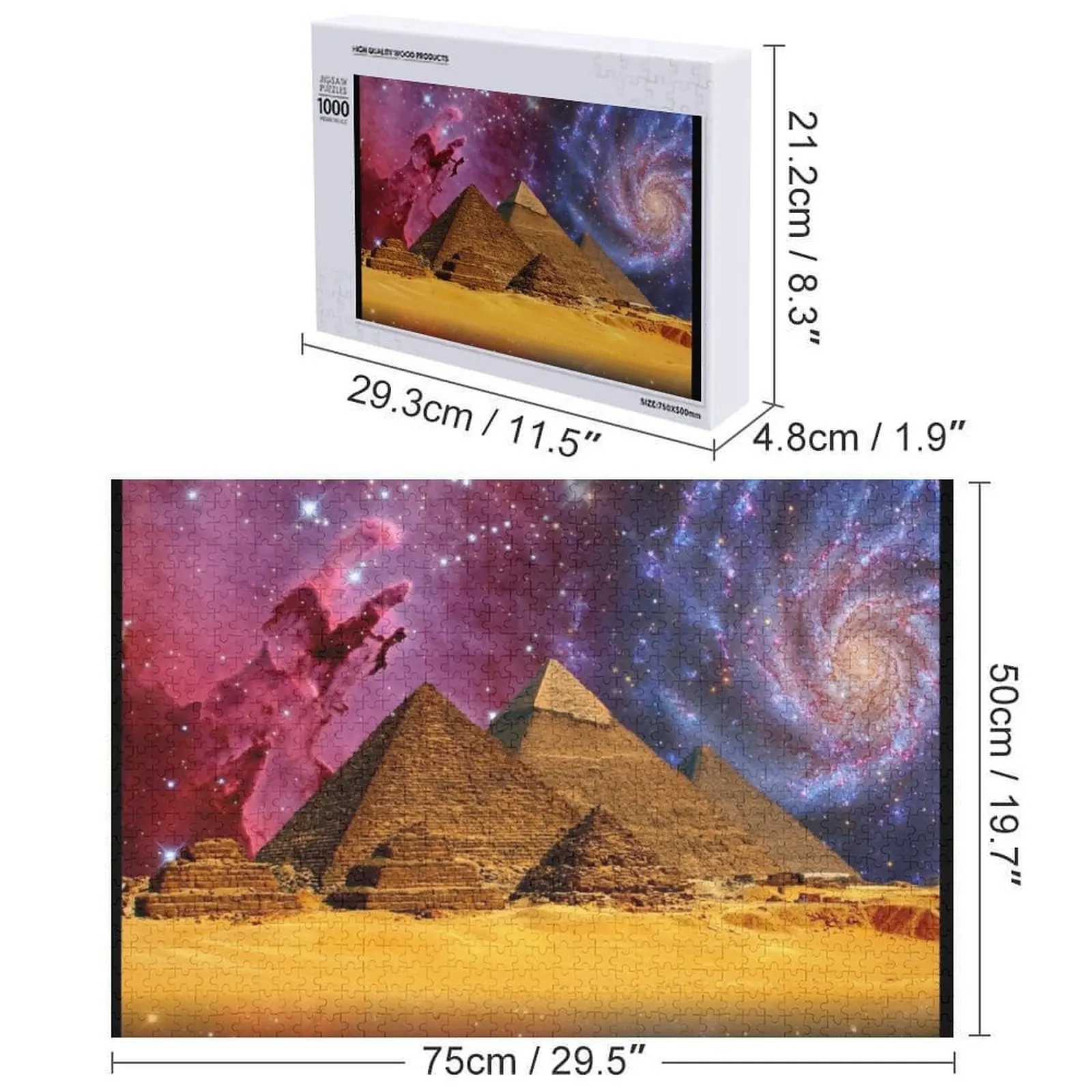 신비한 피라미드 직소 퍼즐 아기 장난감 사진 퍼즐