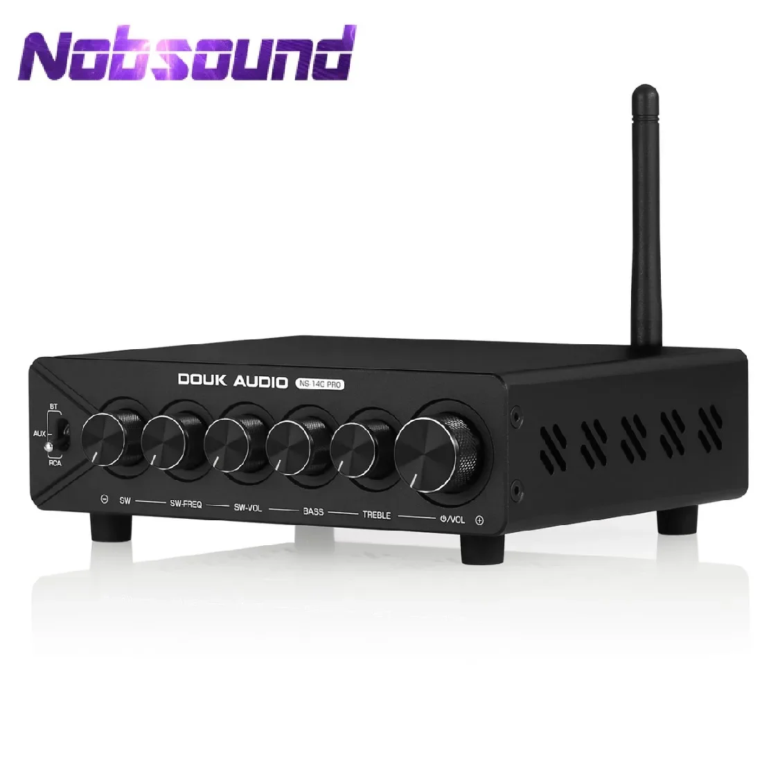 Nobsound NS-14G-PRO HiFi 2.1 Channel Bluetooth TPA3255 Digital Amplifier Subwoofer Stereo Audio Amp Power Amplifier 300W