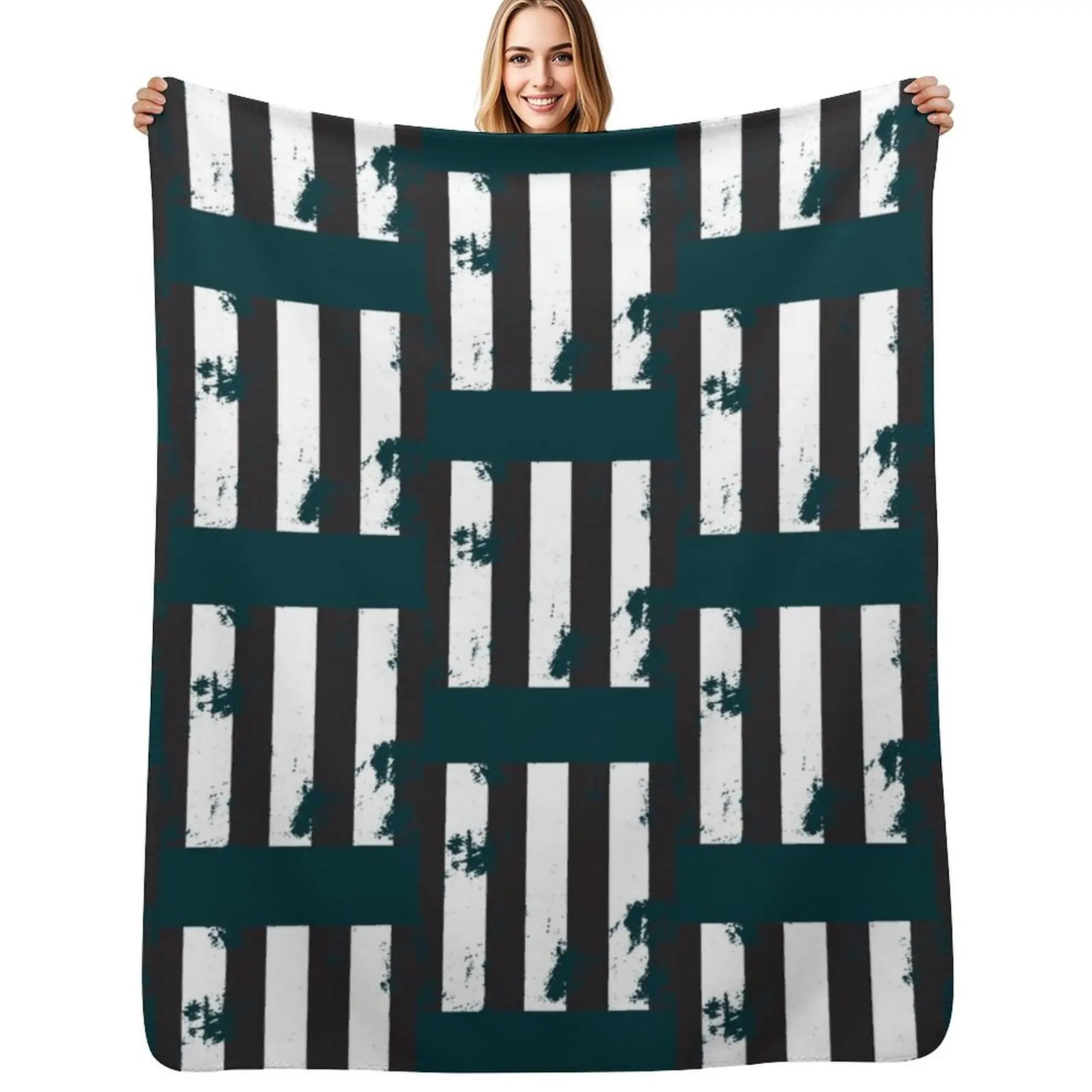 Collingwood Vintage retro AFL Throw Blanket Soft Plaid Loose Bed covers Kid'S Soft Plush Plaid Furrys Blankets