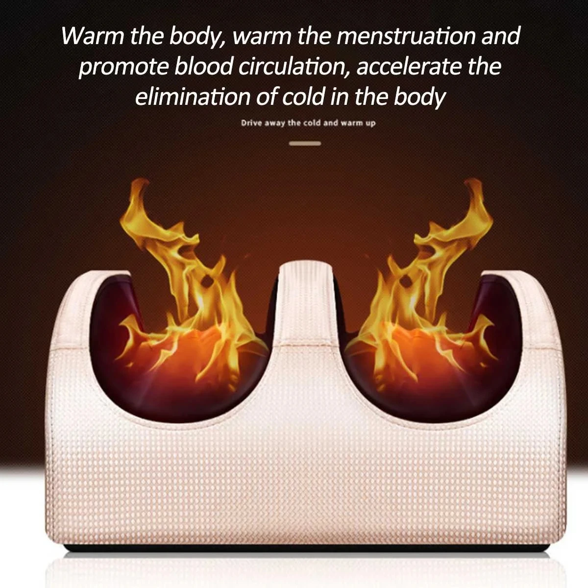 Electric Foot Massager Hot Compress Finger Pressure Leg Vibration Kneading Calf Relaxation Muscle Deep Massage Foot Heating Pad
