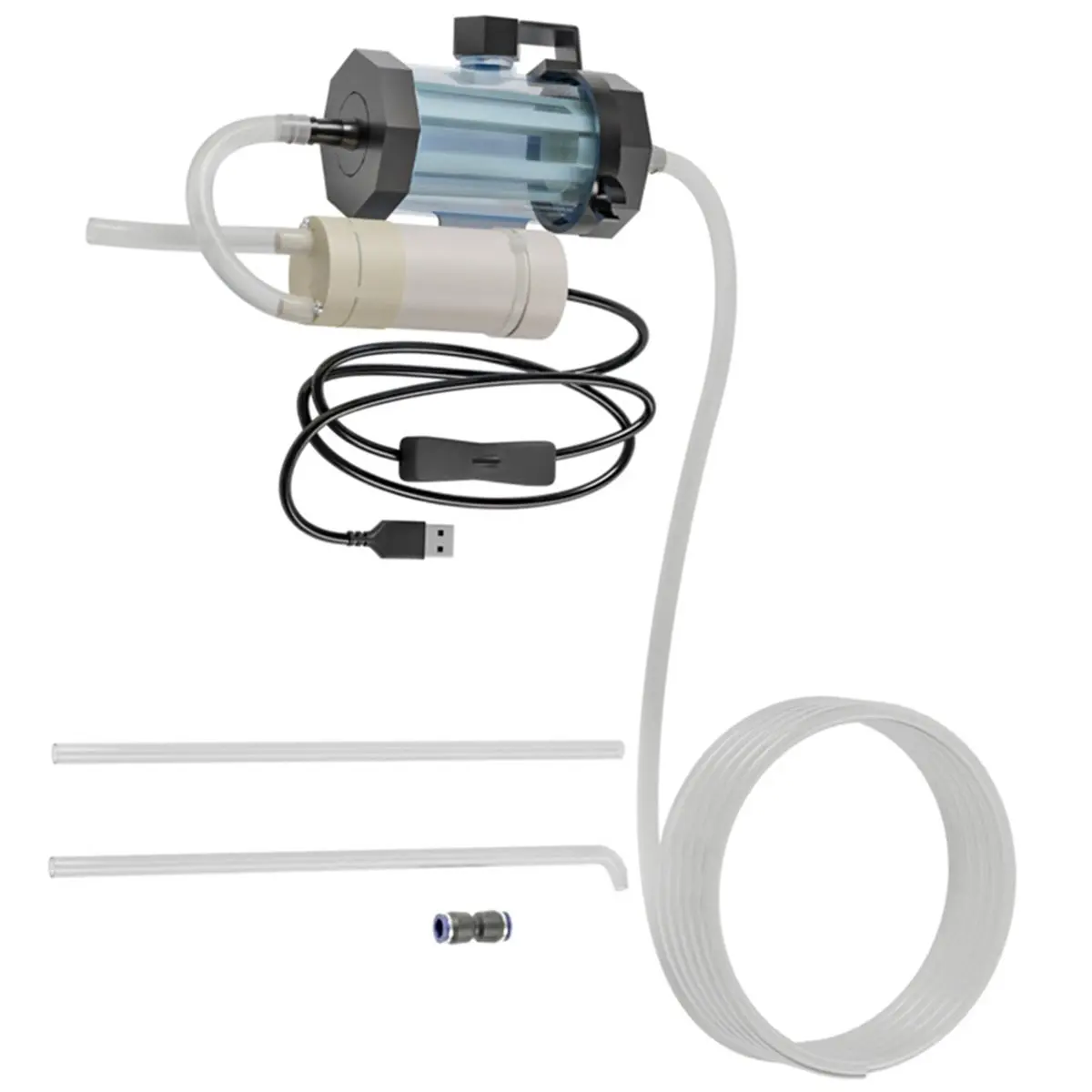 PROMOTION~ USB Powered Aquarium Water Changer 280GPH, Low Noise Pump for Efficient Fish Tank Cleaning