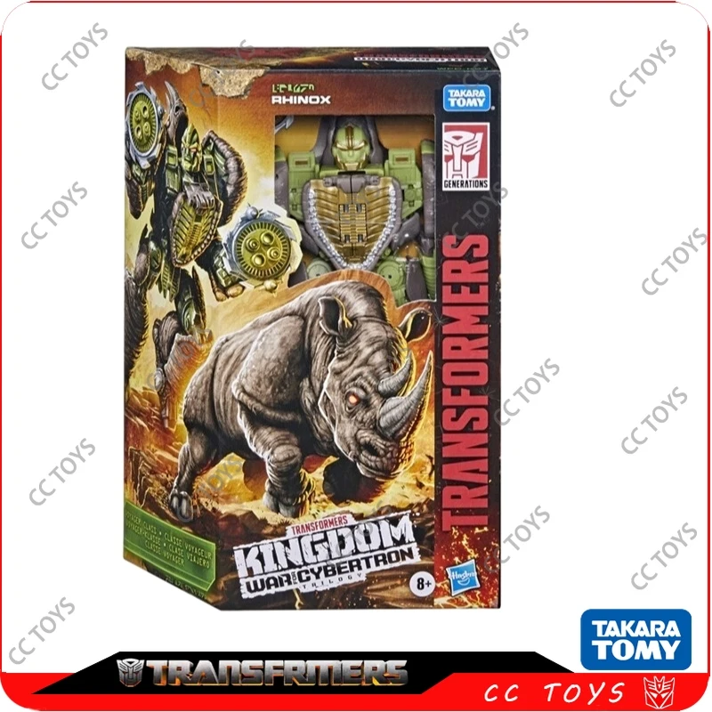 W magazynie Takara Tomy Transformers Kingdom Series WFC-K27 Rhinox Figurka akcji Robot Kolekcja zabawek Hobby Kolekcje