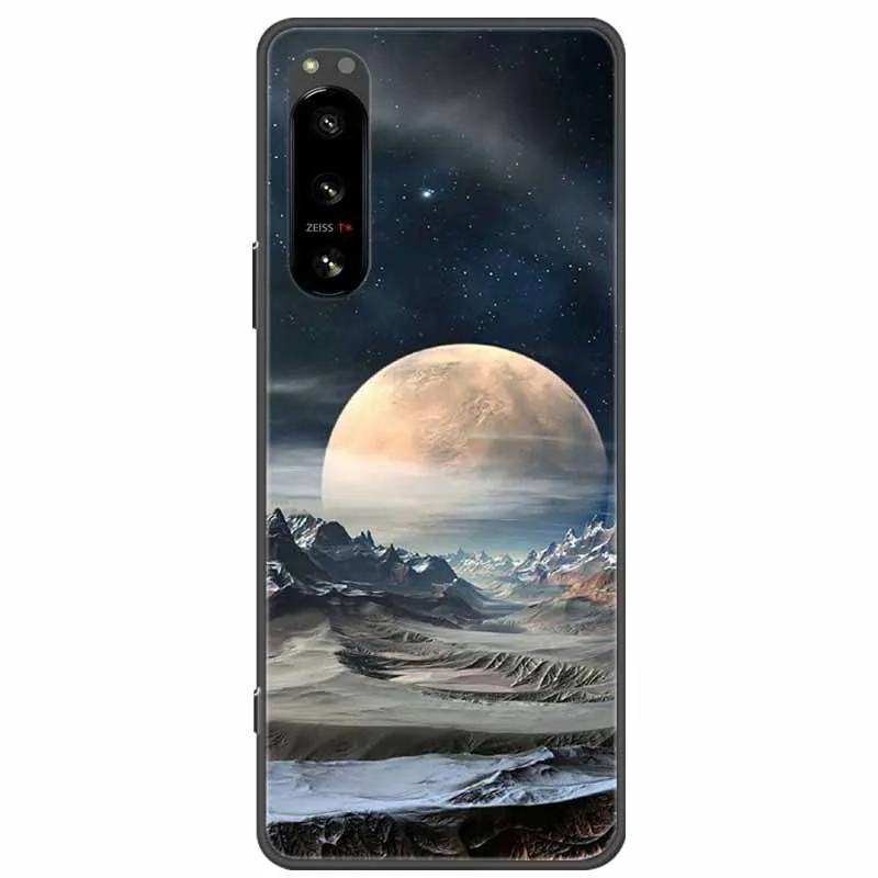 For Sony Xperia 5 / 5 II / 5 III Case Fashion Silicon Black Soft Bumpers for Sony Xperia5 III 5III Phone Cases Lovely TPU Shells