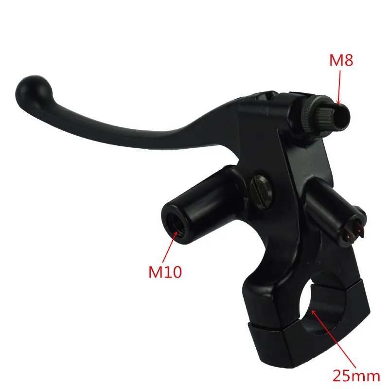 Universal 25mm Aluminum Alloy Motorcycle Front Left Brake Clutch Lever With Lens Holder For Honda Yamaha Suzuki