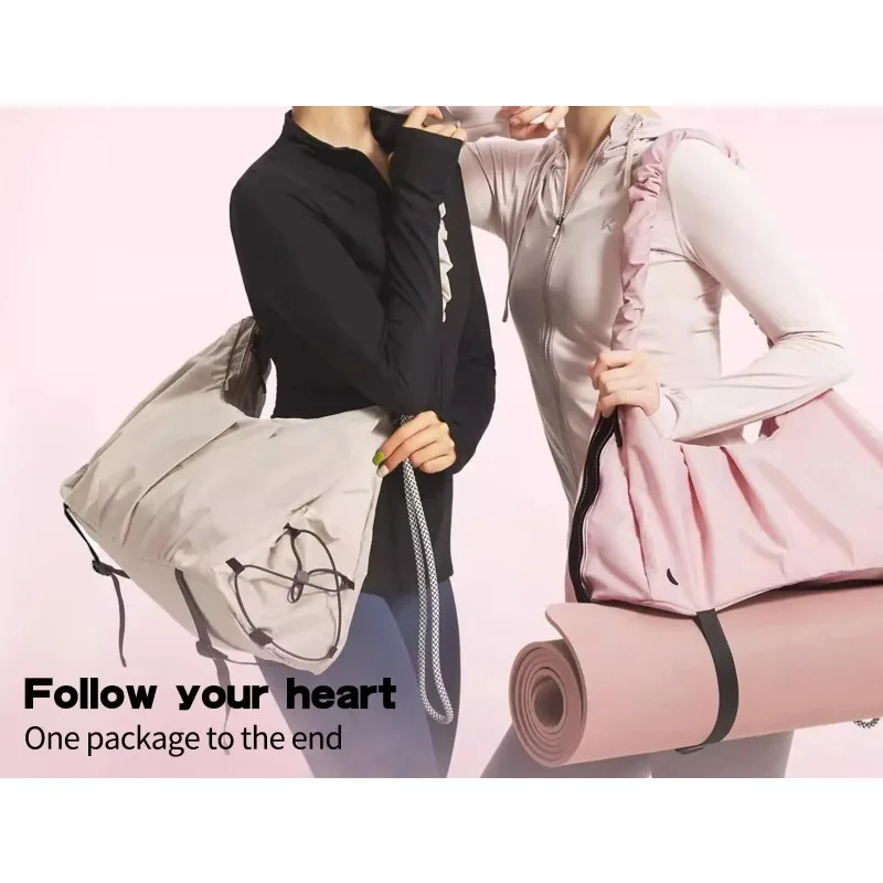 

Gym Bag, Shoulder Pack Multi Functional Yoga Dance Bag with Shoe Compartment Swimming Bag