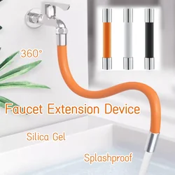Universal Kitchen Faucet Extender 360° Rotating Silica Gel Splashproof Kitchen Sink Wash Basin Bathroom Water Tap Accessories