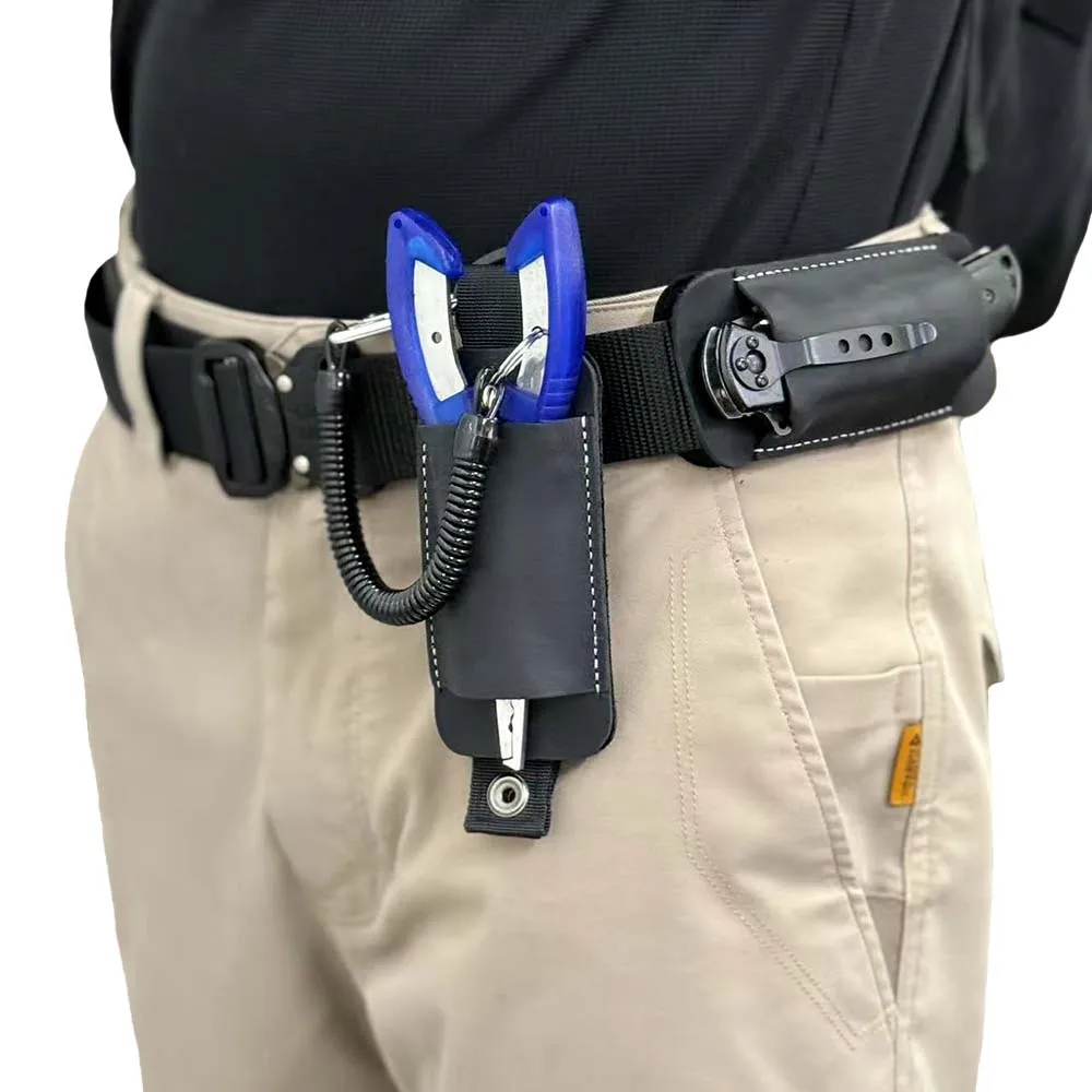 

Outdoor Molle Tactical Tool Storage Case Flashlight Tool Pliers Bag Outdoor Edc Leather Belt Knife Case For Hunting Equipment