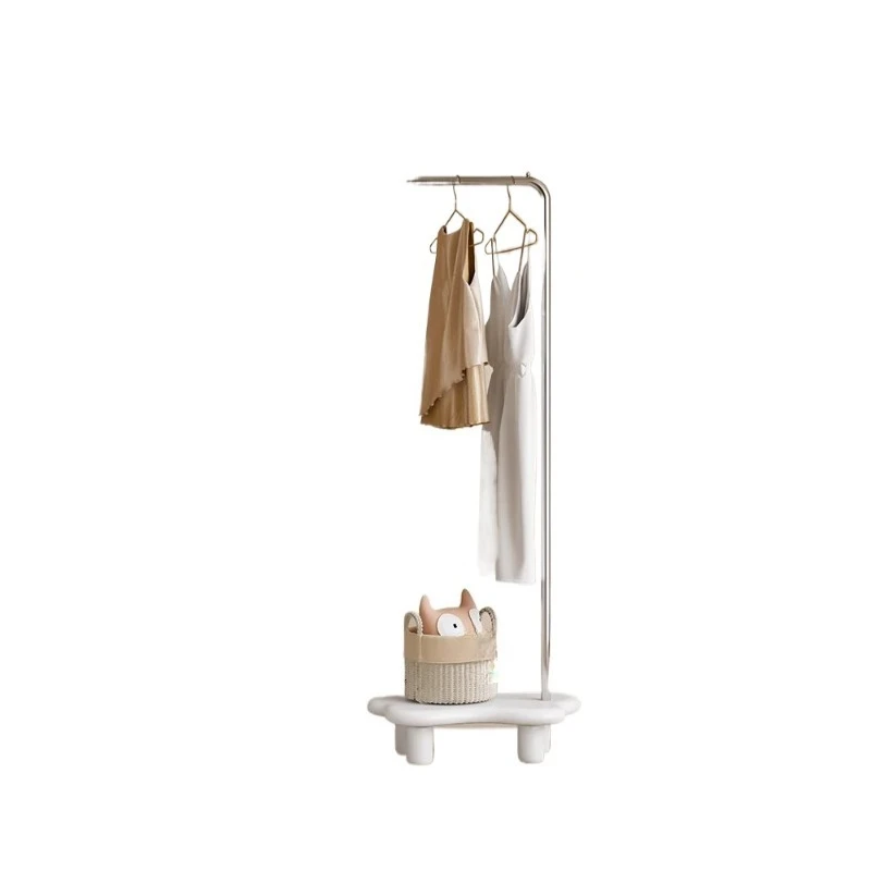 

Light luxury cream wind cloud coat rack bedroom floor creative hanger household coat rack