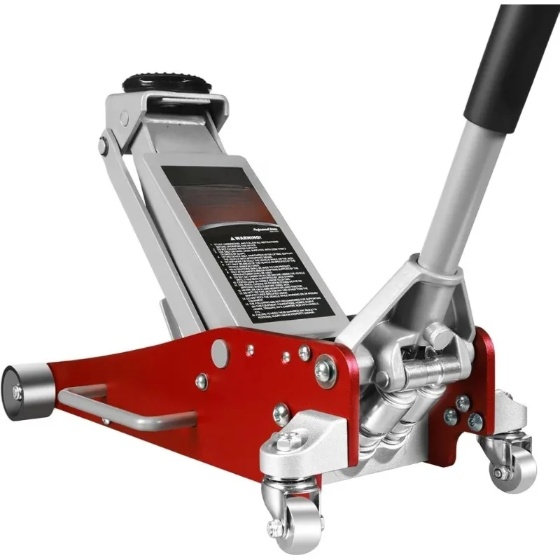 3 Ton Low Profile Racing Floor Jack Quick Lift Pump SUV 3.94‑18.31Inch Aluminum Steel Work Tool
