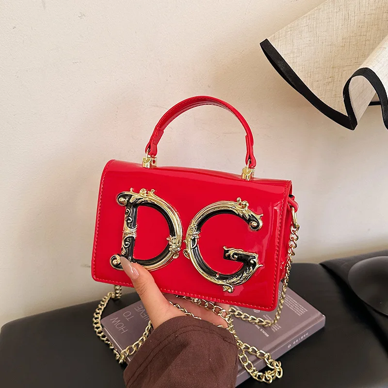 حقيبة مربعة صغيرة للنساء أنيقة وبسيطة - حقيبة كروس بسلسلة فاخرة وحقيبة بمقبض علوي، حقيبة عصرية مسائية متعددة الاستخدامات #2