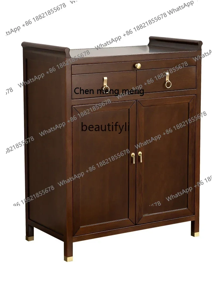 

X Solid wood offering table, household Guan Gong, Bodhisattva shrine with cabinet, God of Wealth offering incense shrine