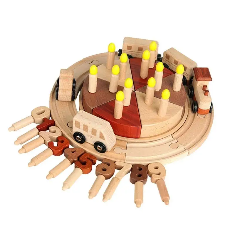 

Fake Birthday Cake Pretend Play Birthday Cake Train Set Toddler Games Preschool Learning Activities Educational Toys Cupcake