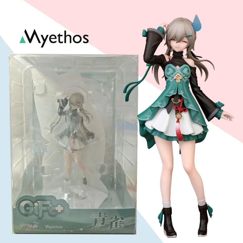 

Myethos подлинный оригинальный miHoYo Honkai: Star Rail Qingque Gift + масштаб 1/10, игра, аниме, модель куклы, коллекция игрушек, украшения, подарок
