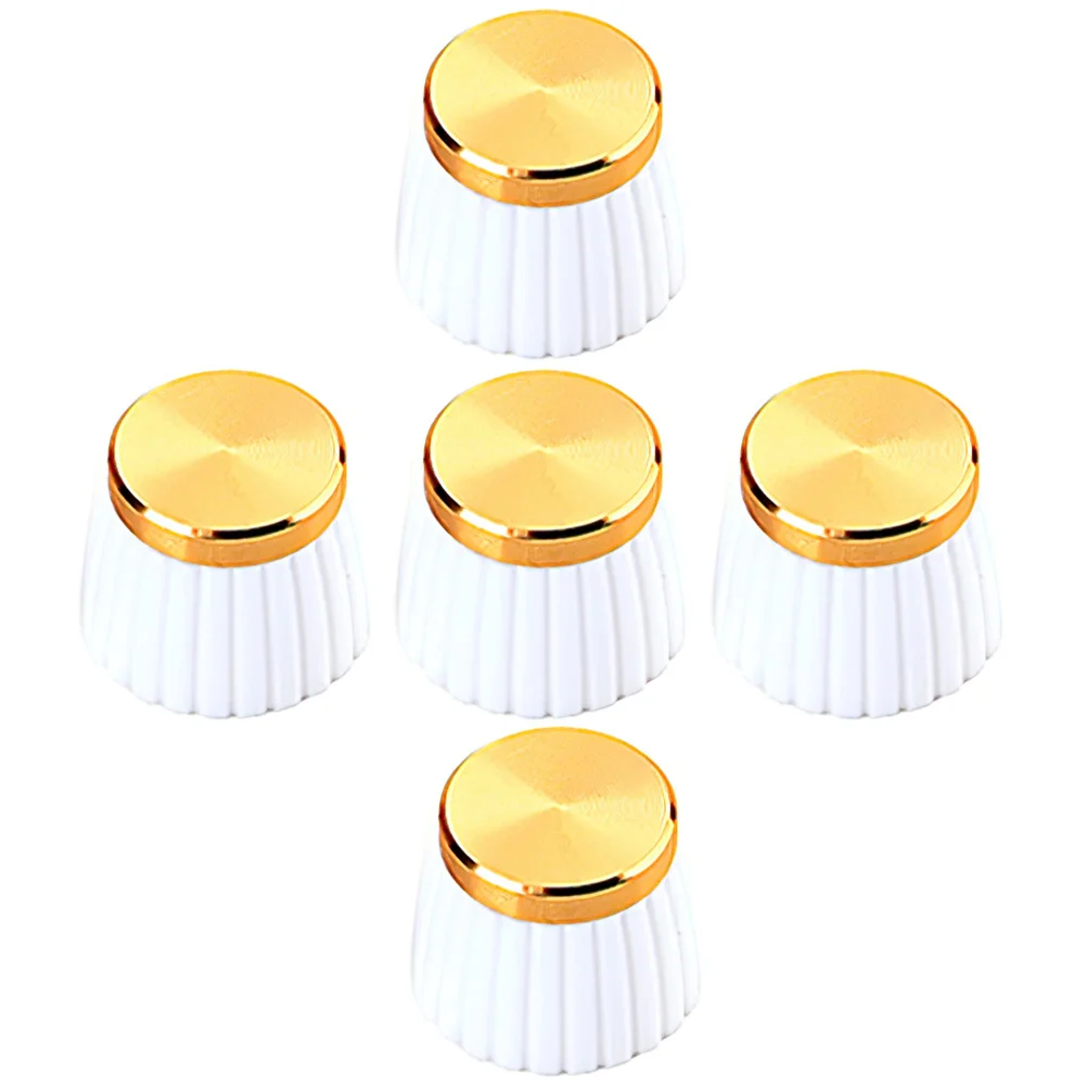 

5Pcs Guitar Volume Knobs Durable Replacement Caps for Electric Guitars Bass Power Amplifiers Control Knobs Caps Guitar Parts