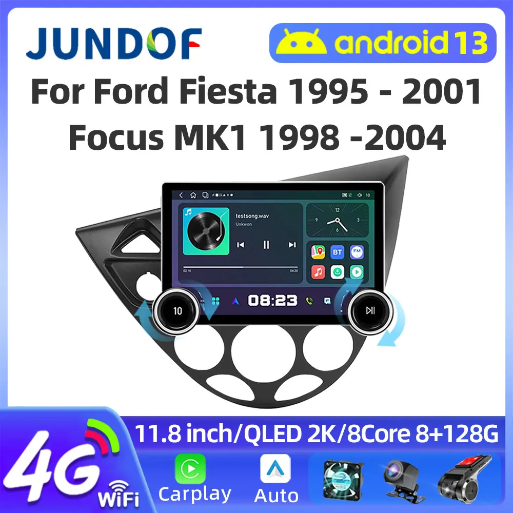 

11.8 Inch Multimedia for Ford Fiesta 1995-2001 Focus MK1 1998-2004 Car Radio 2 Din Android Stereo Carplay Autoradio Head Unit