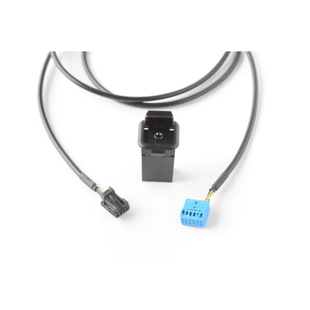 For Car Audio Restoration AUX Input Socket Adapter 12V Electrical System Black Finish Component OEM Standard Fitting