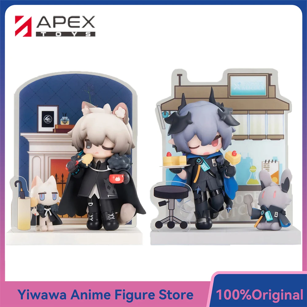 

Original APEX-TOYS Arknights Would You Like Dessert Miniseries SilverAsh & Logos 10.5cm Nice Collectible Anime Ornament Toys