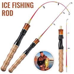 Caña de Pesca en Hielo Sougayilang – 2 secciones con mango de madera