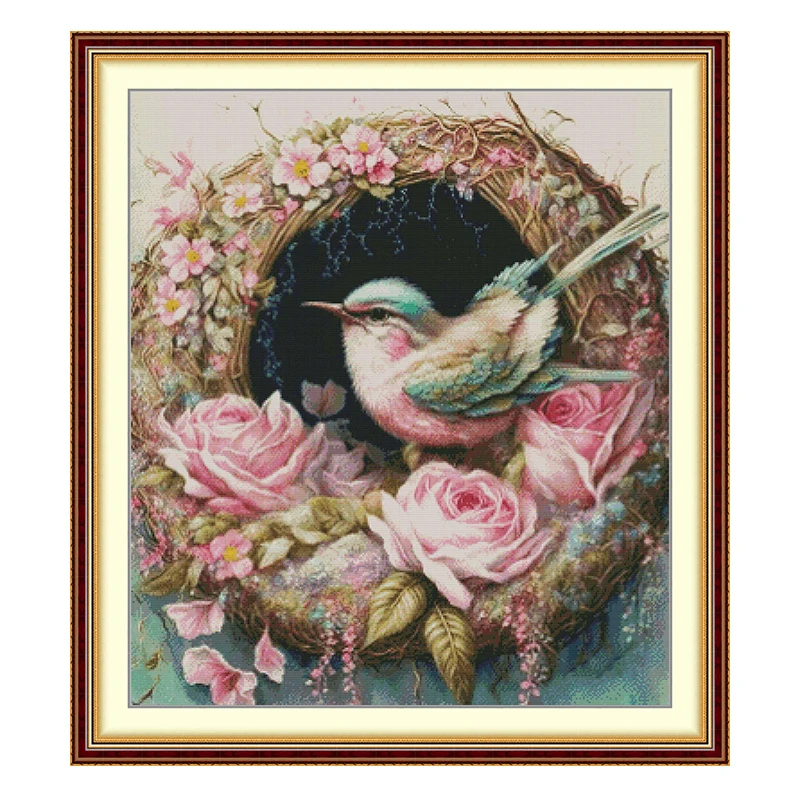 The Dream of the Bird’s Nest Patterns Counted Cross Stitch Set 11CT 14CT 16CT Stamped DMC Cross-stitch Kit Embroidery Needlework - view 2