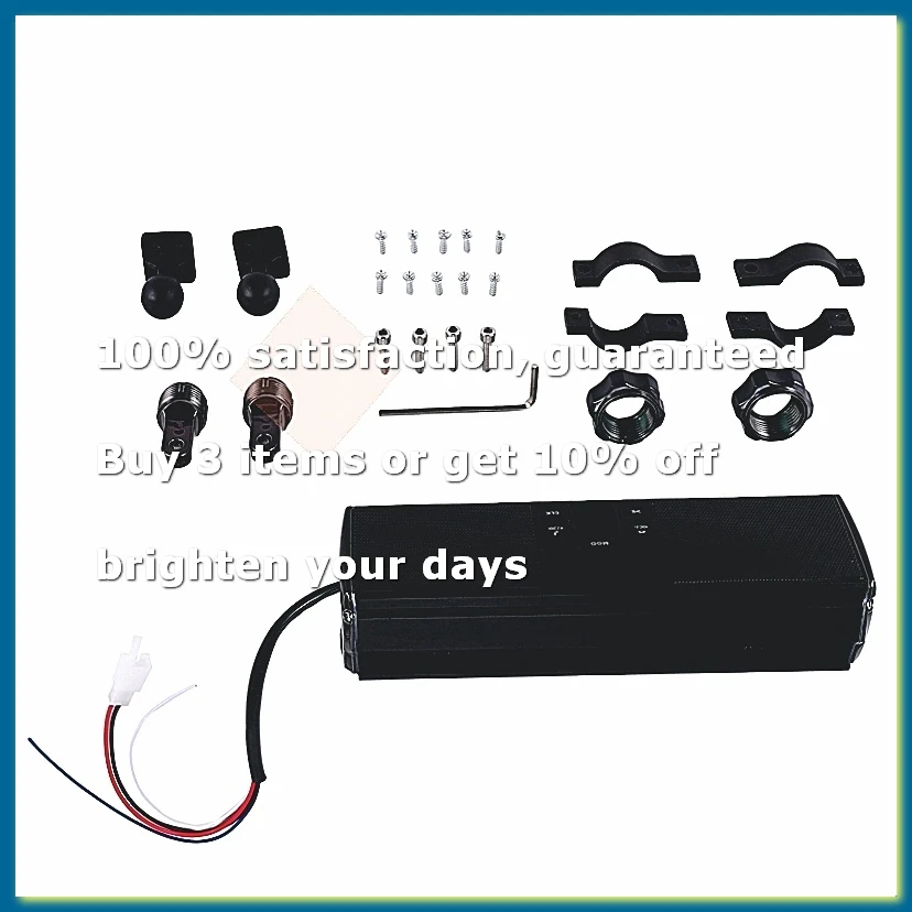 ●Motorcycle Stereo Speakers MP3 Music Player Bluetooth Player with USB,AUX-IN,FM Radio for 7/8-1.25 Inch Handlebar
