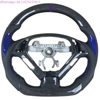

Infiniti G25 G37 G35 EX25 EX35 G37S G37X Automotive Parts Purple Perforated Leather Carbon Fiber Steering Wheel Customization