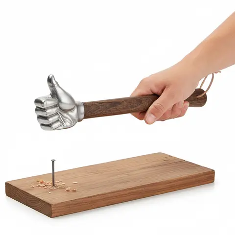 親指ハンマー 多機能木製ハンドル付きスレッジハンマー 屋外家庭用