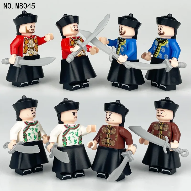 Home accessories Qing Dynasty Characters 1633 Ancient ** Soldier Figure Royal Guard Doll Children\'s Assembling Toys