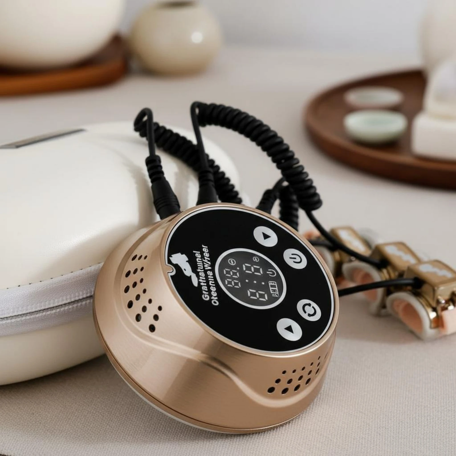 Microcurrent Hand Massager Ergonomic Design Meridian Massage Device Microcurrent Face Massager Travel-Friendly Beauty Tool