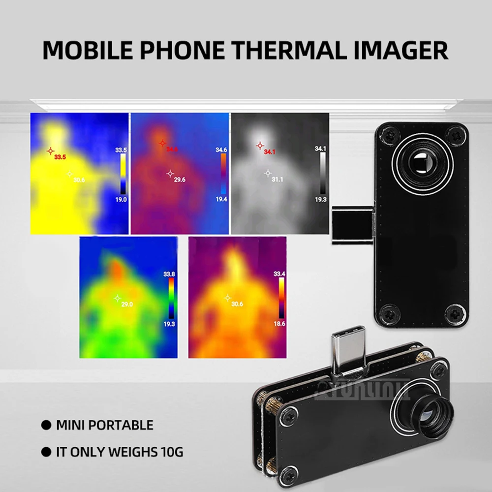 

Mobile thermal imager 32 * 32 resolution TypeC interface temperature measurement tool thermal imager