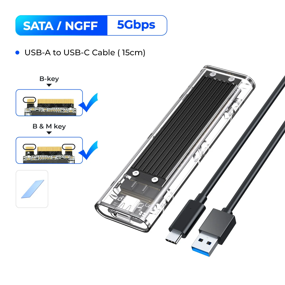 Orico-nvme ssd m2 ssdエンクロージャー,m.2からusbタイプc