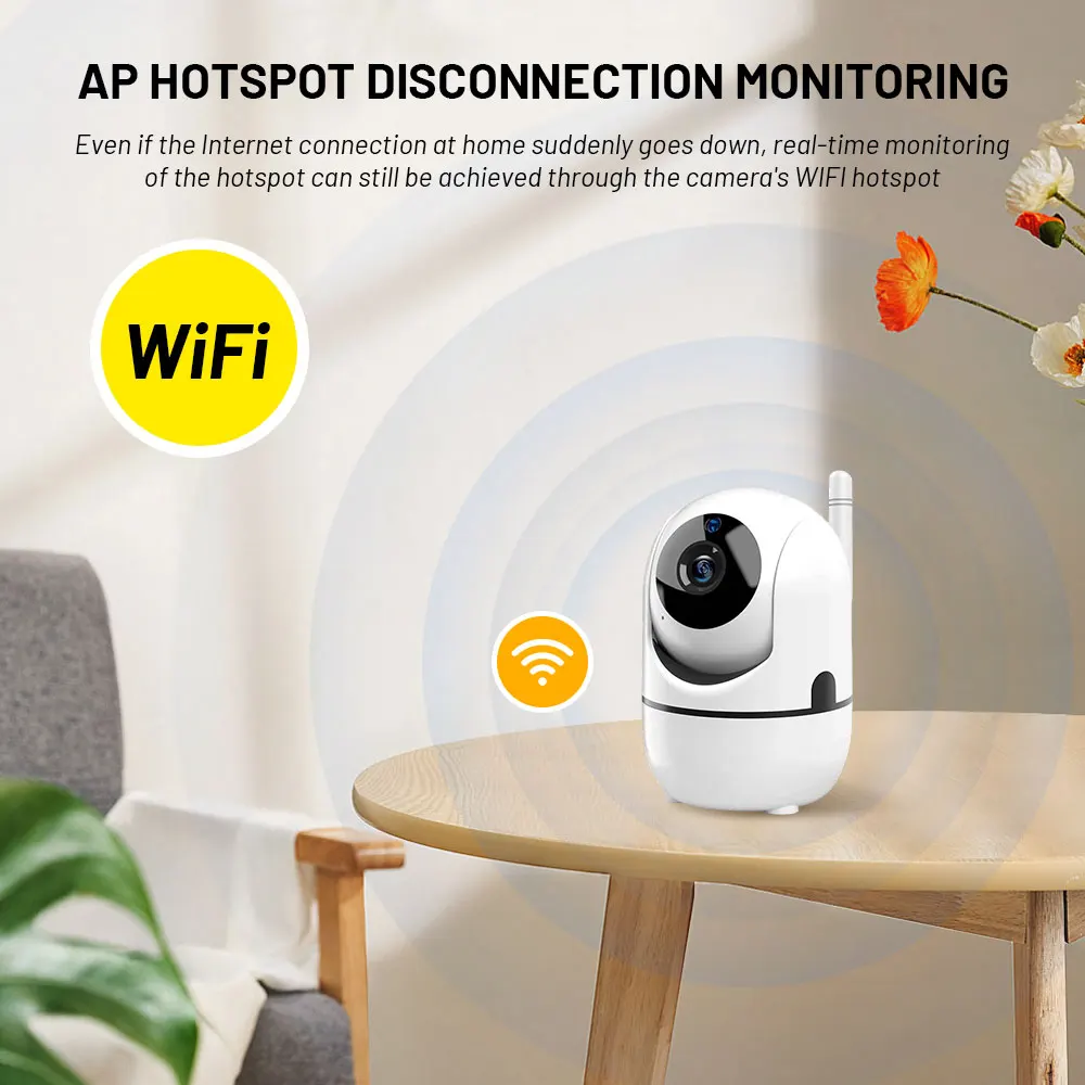 كاميرا XHR الذكية WiFi IP تتبع تلقائي للفيديو كاميرا مراقبة صوتية في اتجاهين كاميرا مراقبة داخلية لأمن المنزل كاميرا مراقبة الطفل