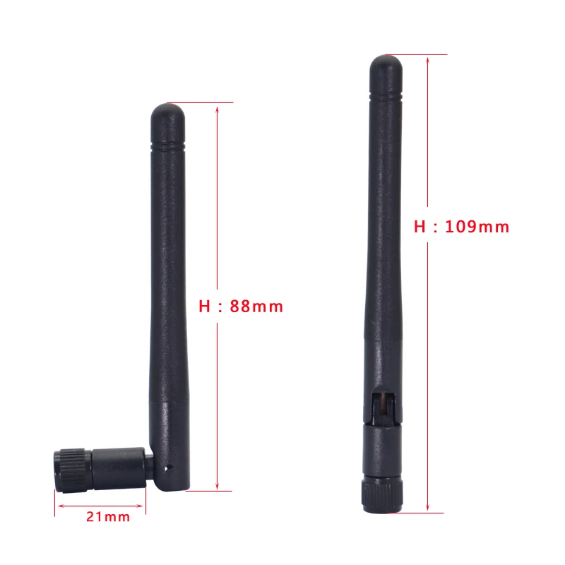 1PCS 2.4G 5.8G Dual Band 433Mhz 868Mhz GSM Lora Whip Antenna Omni WiFi 5DBI Rubber Duck Router Antennas With SMA