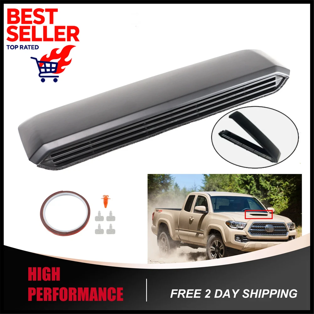 

NEW Quality Car Front Hood Scoop Intake Air Duct Vent Intake Pipe Durable 7618104900 For Toyota Tacoma 2016-2022 Car Accessories