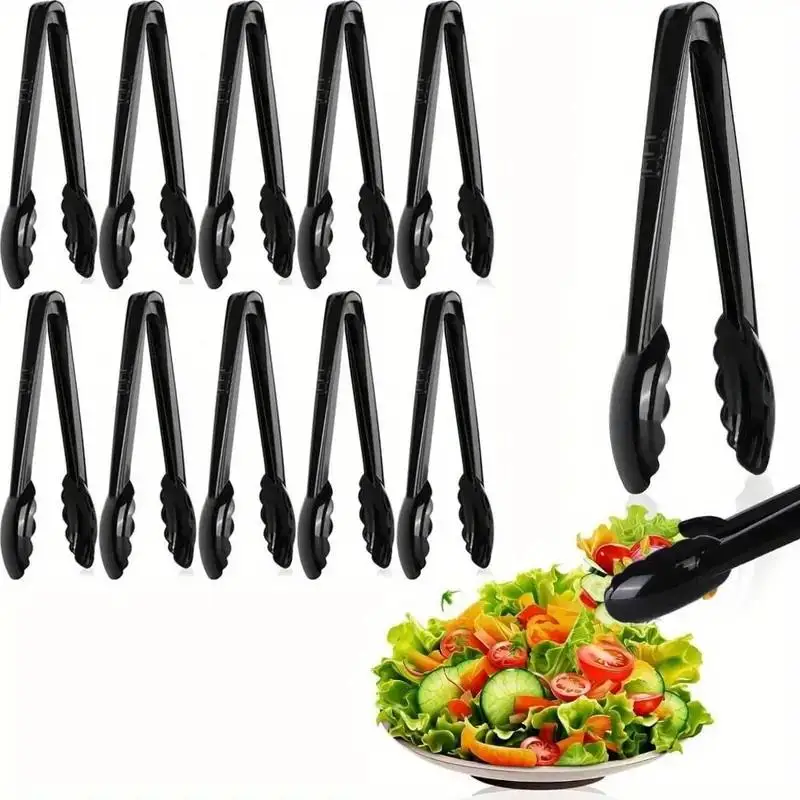 2/4/6 Pack Plastic Clips For Bulk 9 Inch Plastic Serving Clips, Disposable Serving Clips, Heavy Duty Plastic Salad Clips