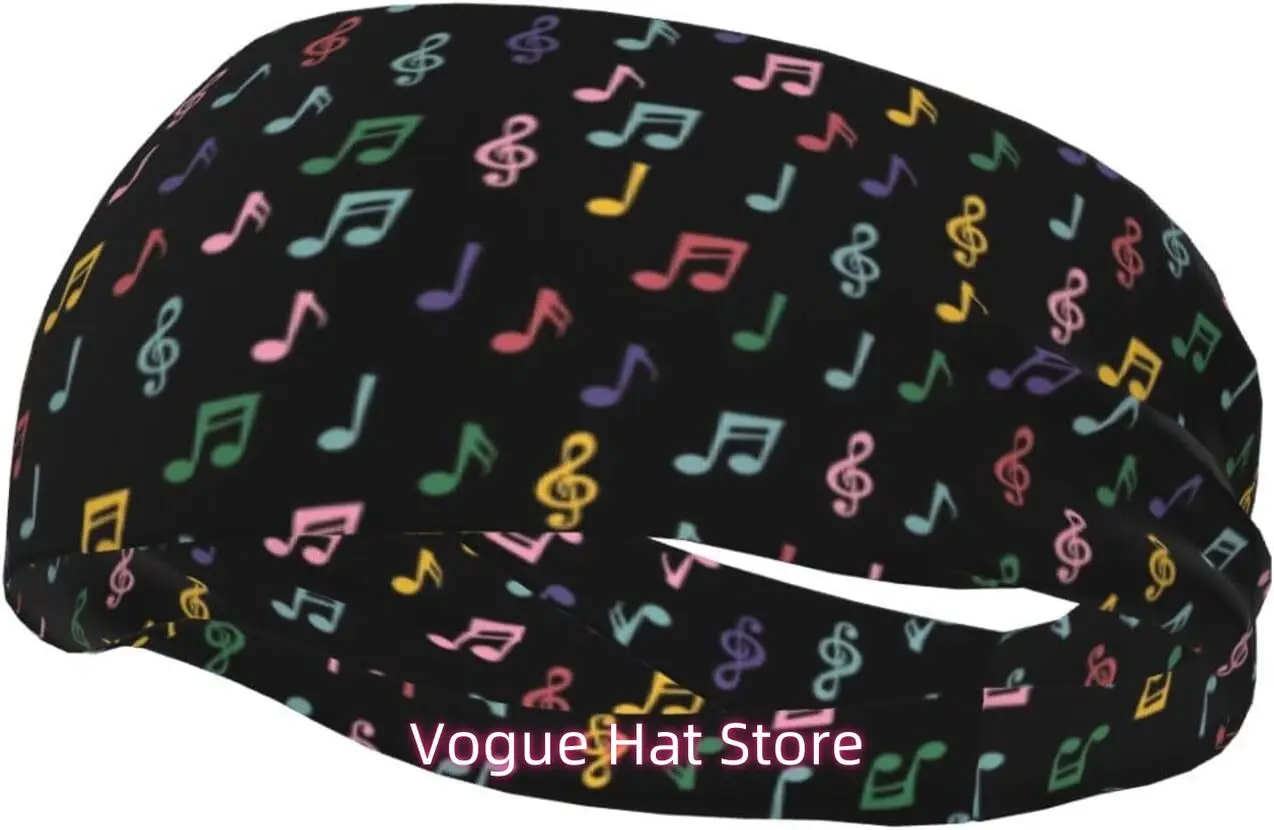 

Cute Music Music_xa003 Notes Sweatbands Sport Headbands for Men Women Running, Basketball, Working Out Headband Outdoor Hairband