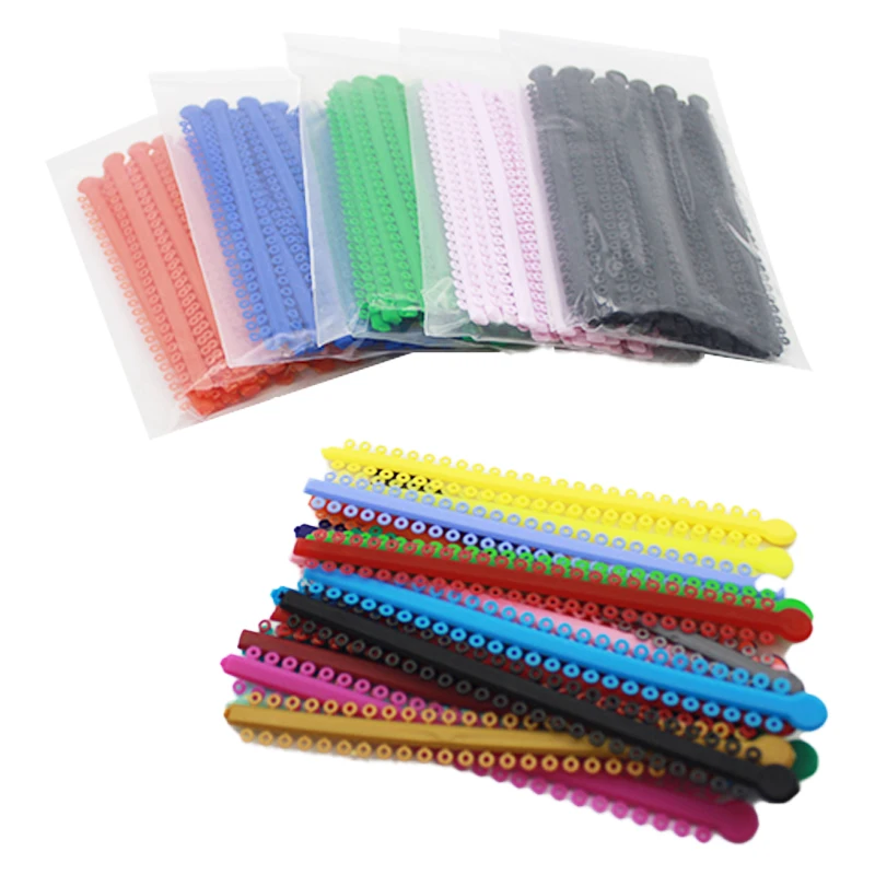 AG 20pcs/Park Dental Orthodontic Elastic Ligature Ties Bands for Brackets Braces Colourful to Choose  Dentist Ortho Materials