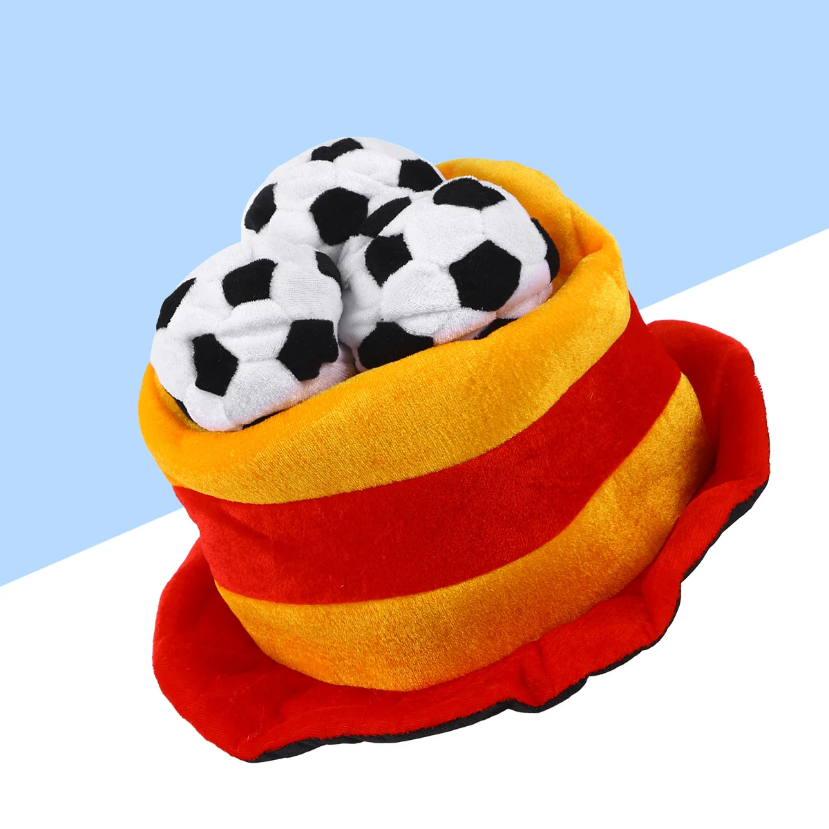 

Funny Football Cap Match Cheering Soft Lightweight Soccer Party Hats Adult Costume Accessory Masquerade Halloween Carnival Stage