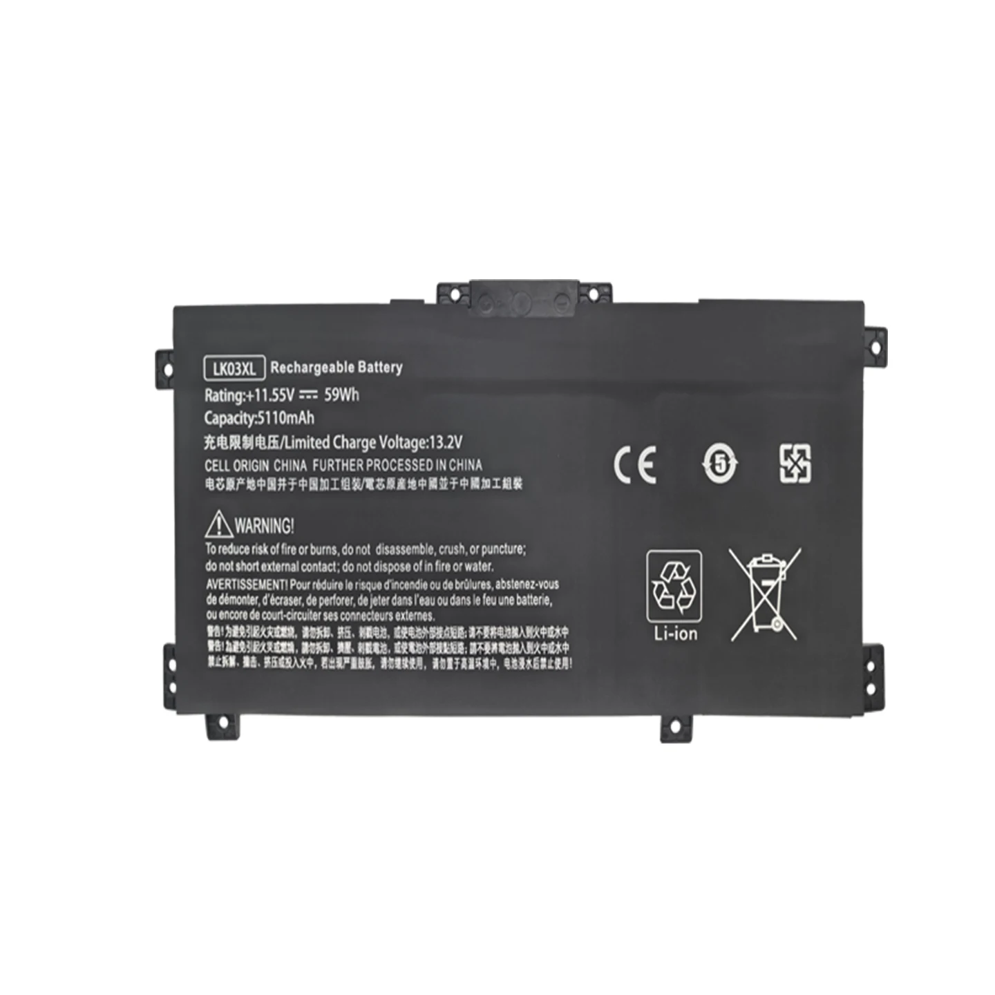 LK03XL 59Wh 11.55V Higher Capacity Replacement Laptop Battery for HP 15-cn0005TX bp103TX TPN-W127 W134