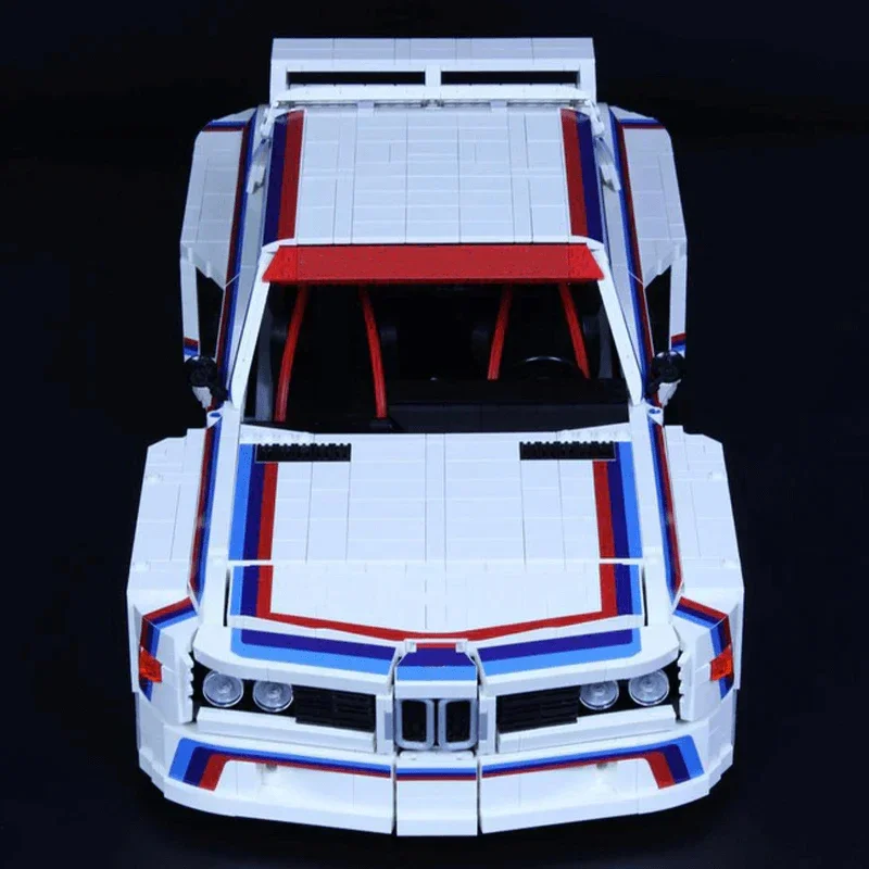 NOVO MOC Técnico- 189726   3.0 CSL IMSA 1975 Escala 1:8 M3 E30 Bloco de construção Conjunto de carro esportivo Brinquedo DIY Meninos Presentes de aniversário