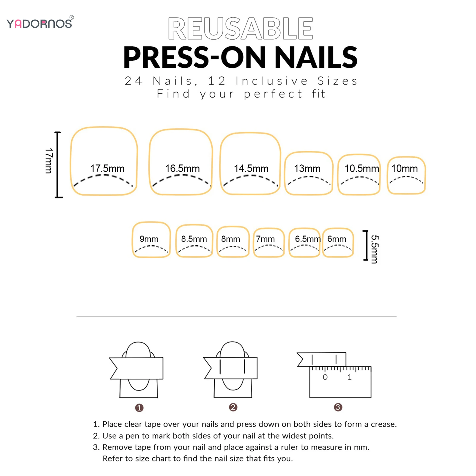 24 stks Goud Flash Poeder Valse Teennagels Zomer Kleine Verse Witte Bloem Gedrukt Druk Op Teennagel Licht Roze Vierkante Nep Teennagels