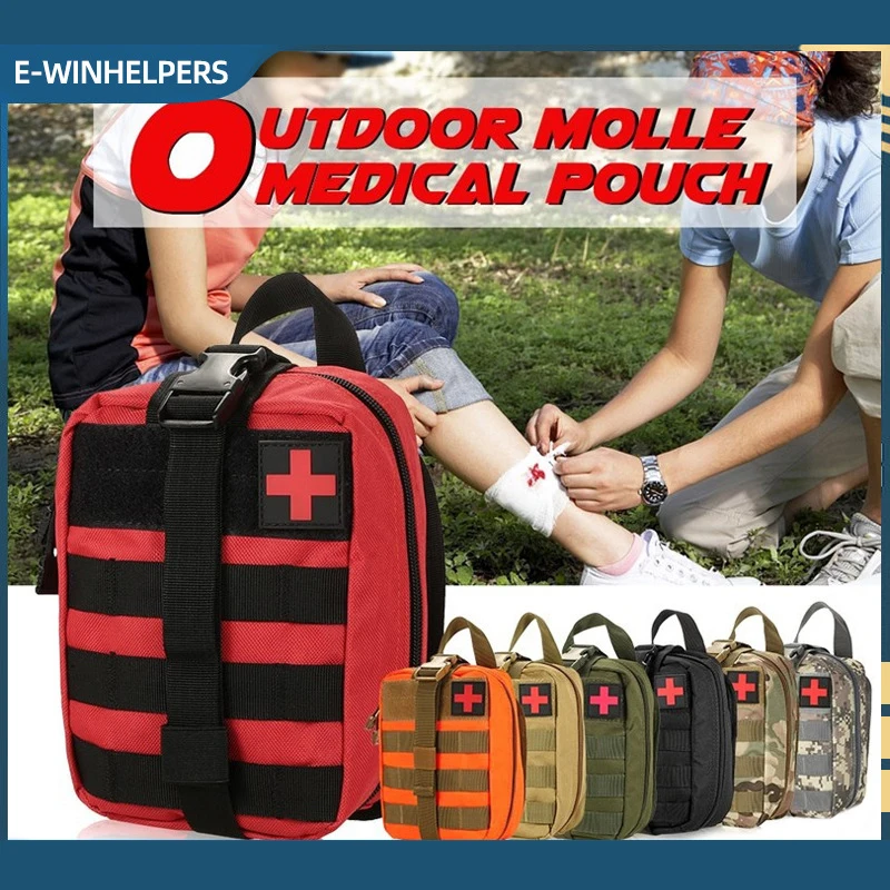 

Personal First Aid Kit Bag Survival Emergency Waist Pack Outdoor Camping Hunting Tactical First Aid Kit EDC Bag Pouch