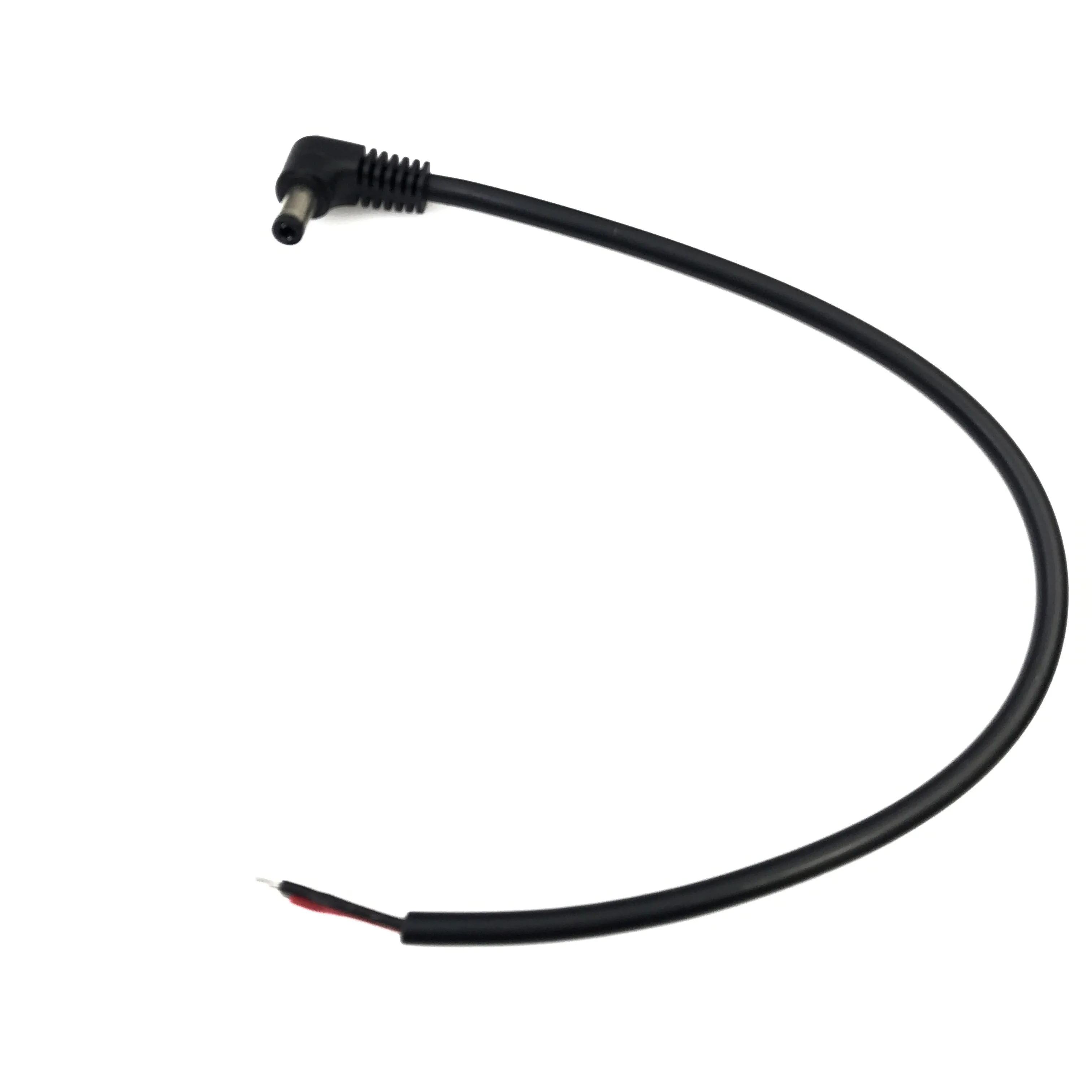 18AWG 90 Degree Double Elbow DC Power 5.5 x 2.1mm / 2.5mm Male Plug T o single Cable Right Angled 10A high power 0.3M 0.5m 1m