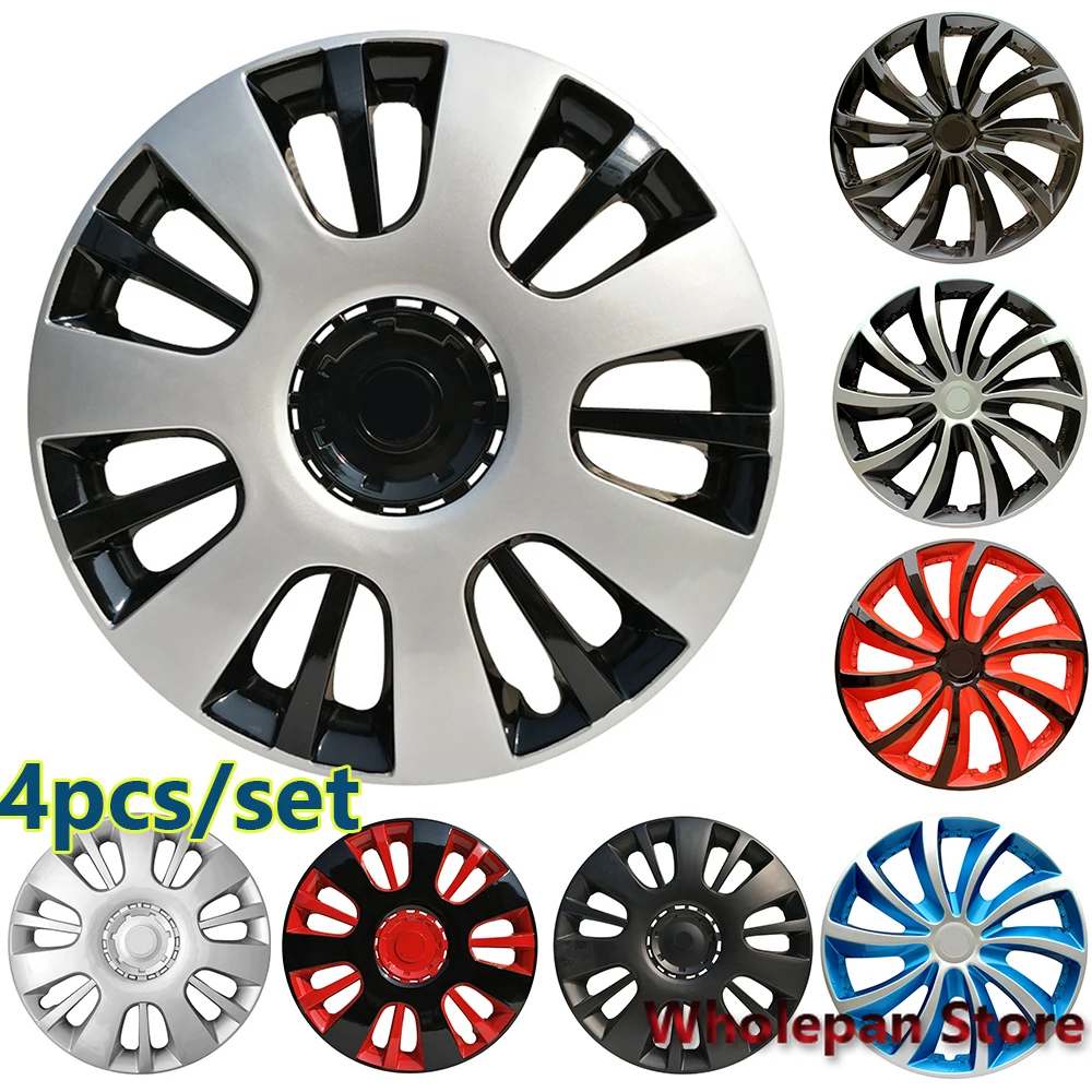 4PCS/set Universal Car Wheel Cover Hubcap Replacement Tires Accessories R14 R15 Hub Caps Wheel Rim Cover for Iron Rim Car Hubcap