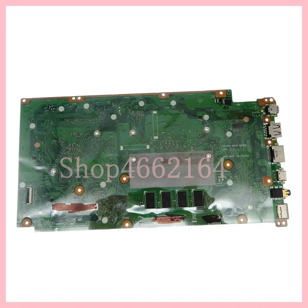 X512DK with R5-3500U CPU 4GB-RAM V2G GPU Notebook Mainboard For Asus X512DK M512D X512DA X712DA M712D X712DK Laptop Motherboard