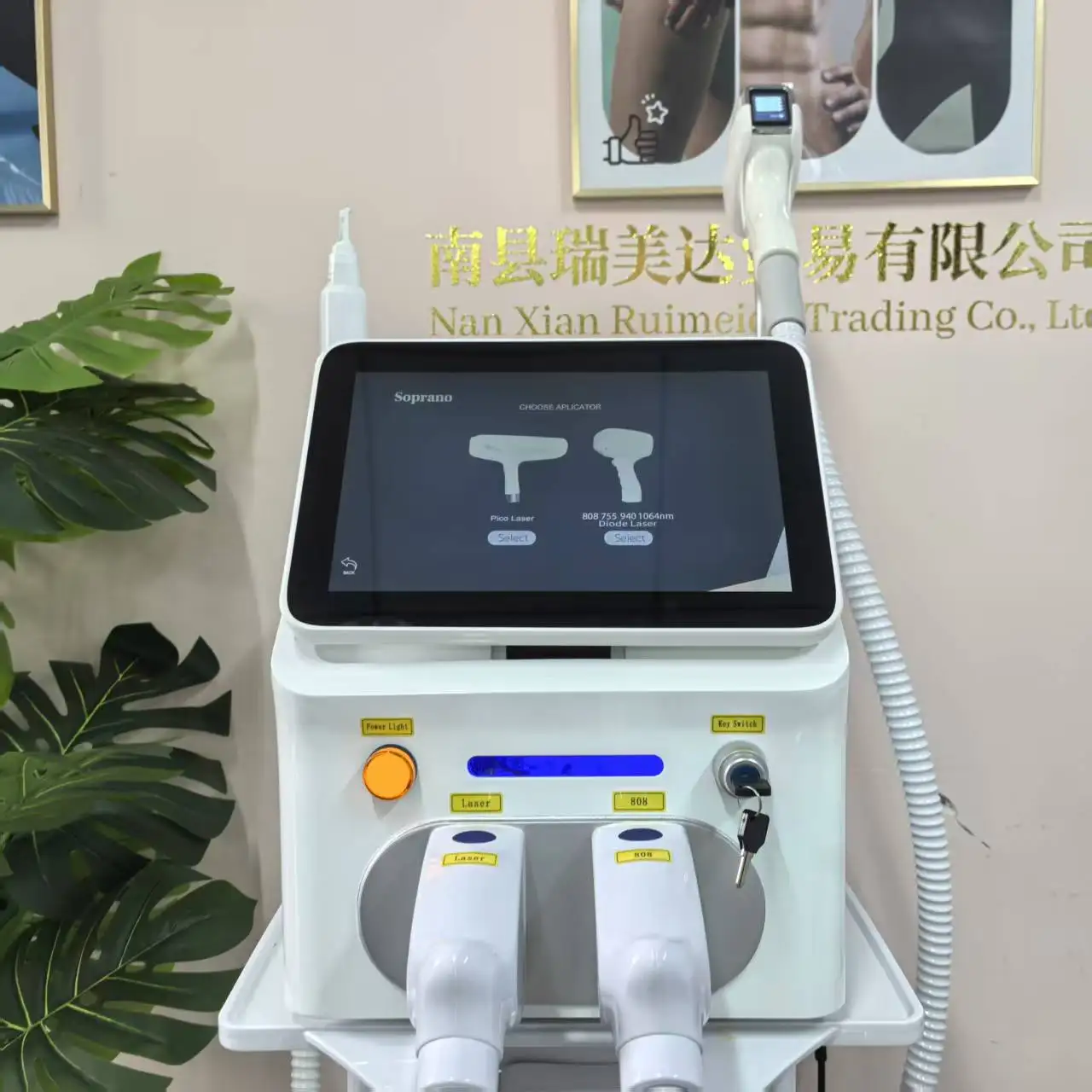 6000W Soprano 2‑in‑1 4‑Wave 755 808 940 1064nm FAC Picosecond Diode Laser Device for Permanent Hair Reduction & Tattoo Removal