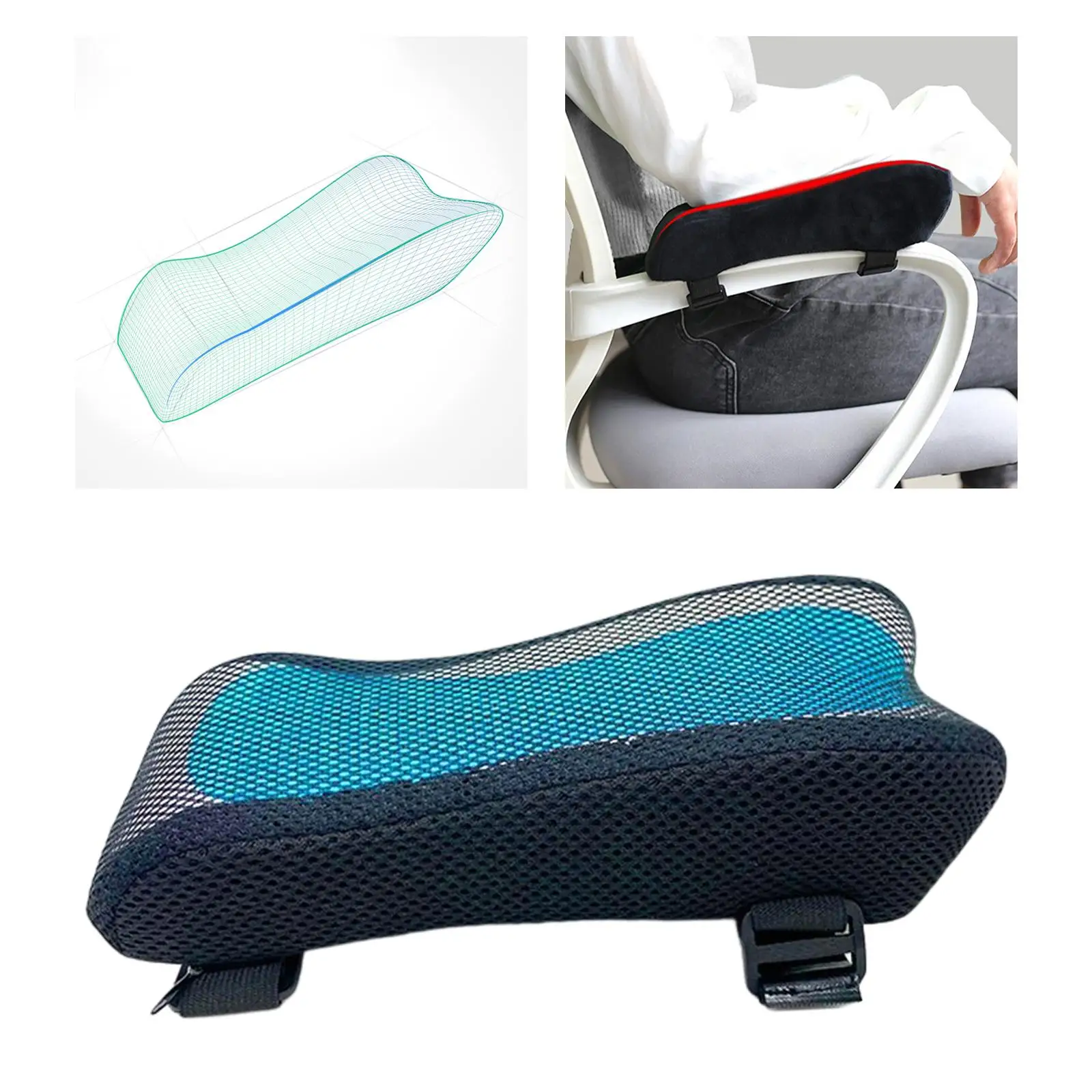 Polyester Arm Rest Pressure Relief Washable Forearms Pressure Removable