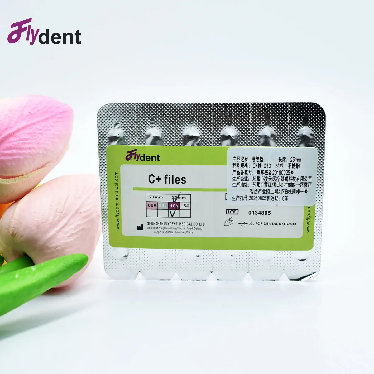 ملفات C+ للأسنان، ملفات C-pilot اللبية، أحجام اختيارية بالموجات فوق الصوتية من الفولاذ المقاوم للصدأ تستخدم لتنظيف الجذر